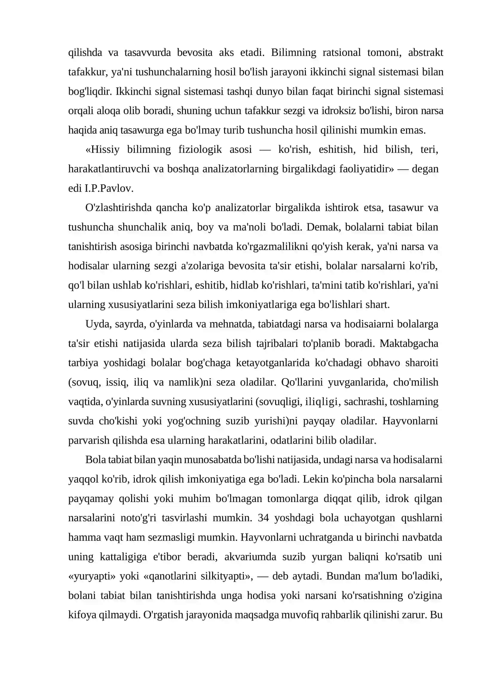 Tabiat bilan tanishtirish metodikasi fanining maqsad va vazifalari 4