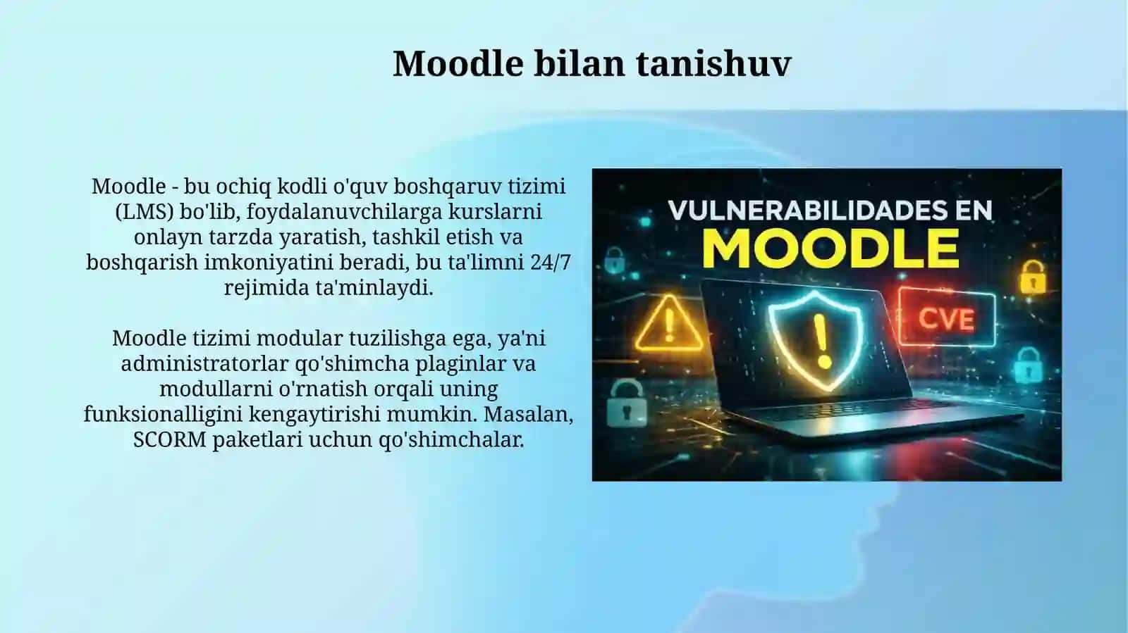 Moodle tizimda oʻquv materiallarini joylashtirish 4