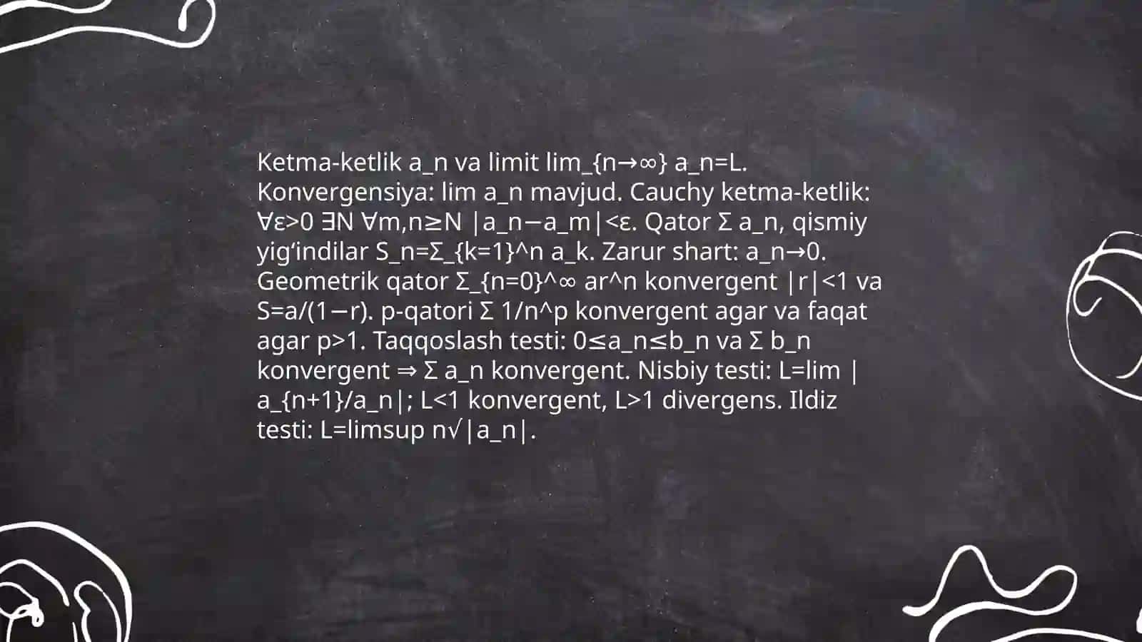 Oli matematika va formulalar 4