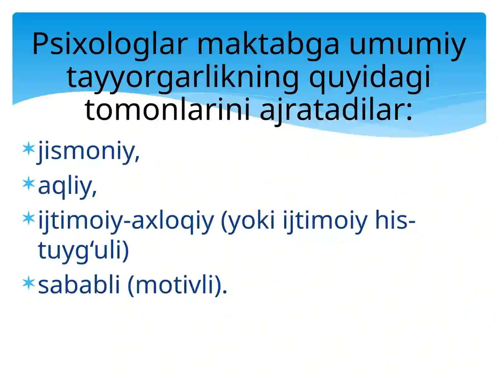 Bolalarni maktab taʼlimiga tayyorlash 4