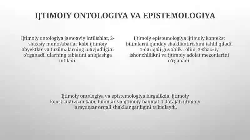 Jamiyat falsafasi 4