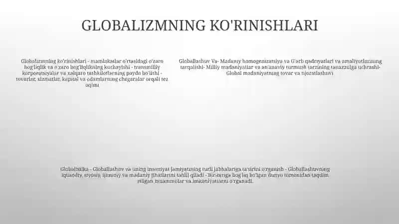 Globallashuv Va Globalistika 4