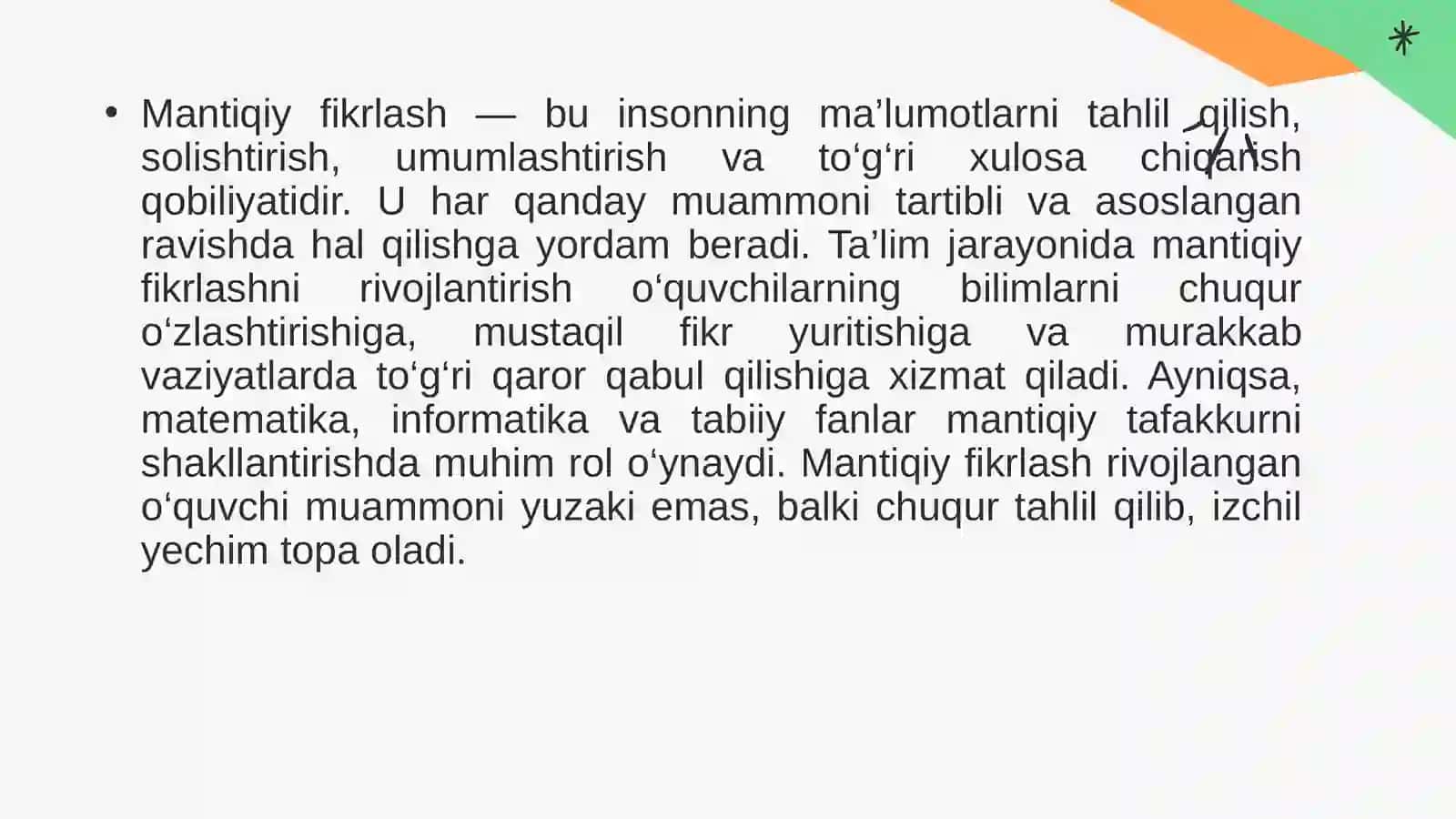 Mantiqiy fikrlashni rivojlantirishda axborot-kommunikatsiya texnologiyalarining o’rni 4