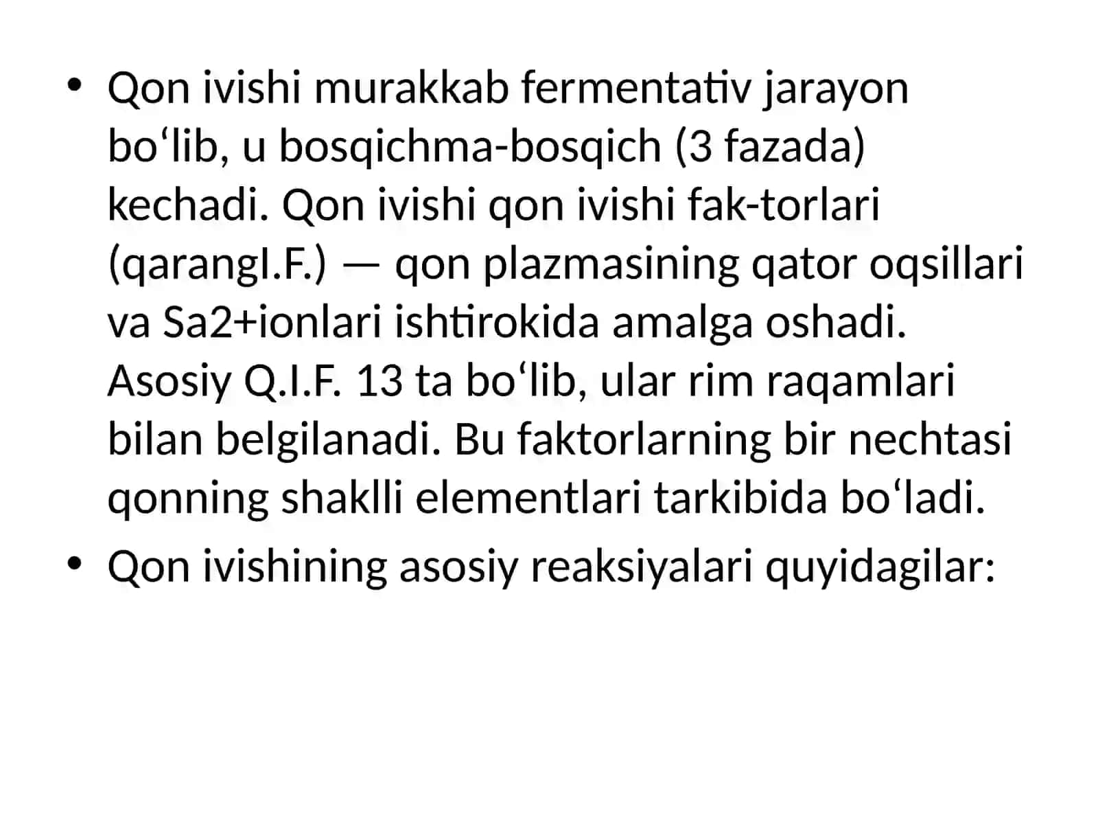 Qon ivish mexanizmi fibrinoliz 4