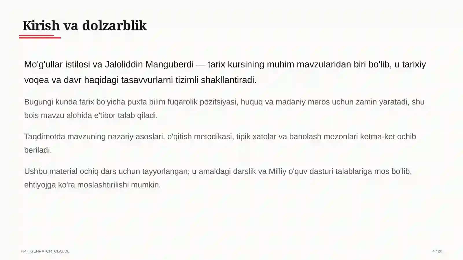 Mo'g'ullar istilosi va Jaloliddin Manguberdi (7-sinf) 4