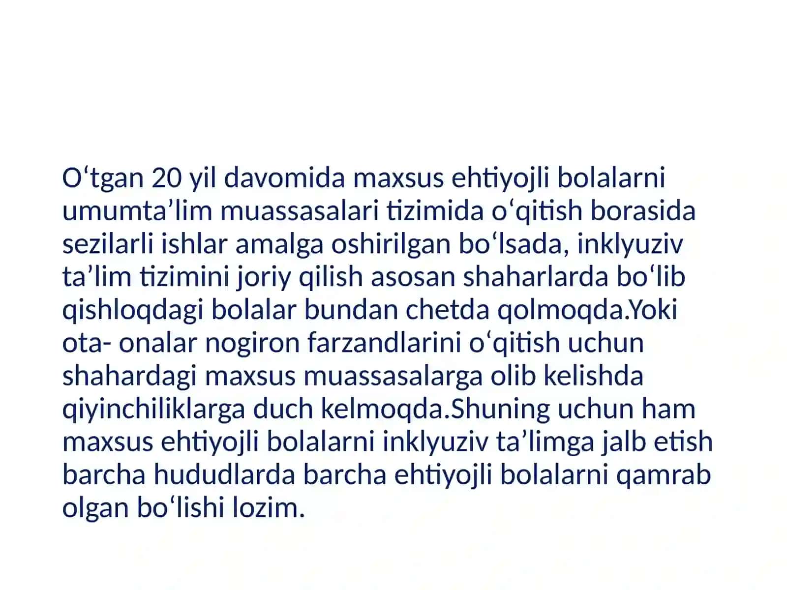 Inklyuziv taʼlimning barchauchun ochiq boʻlish tamoyili 4