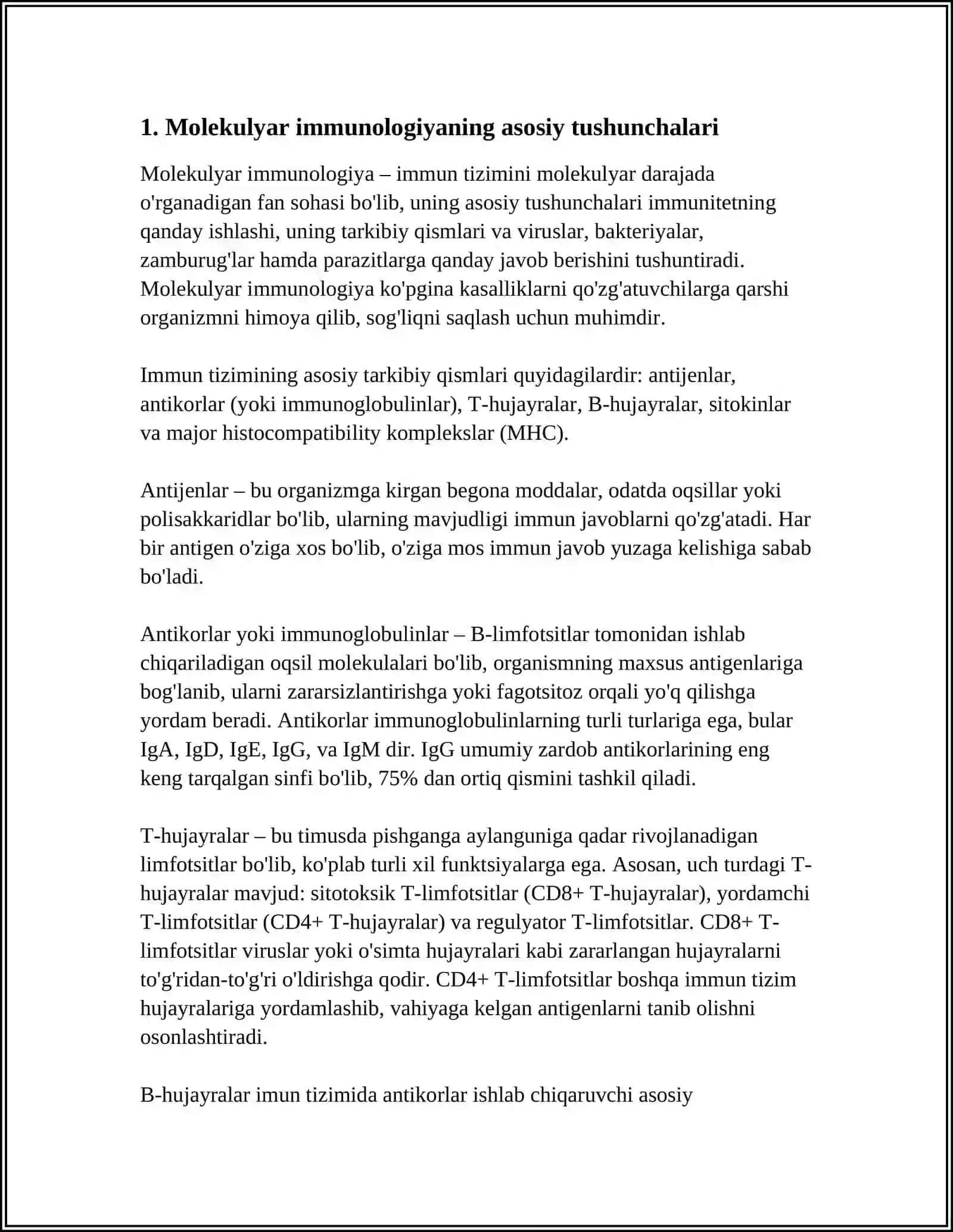 IMMUNTANQISLIKLARIDA OPPORTUNISTIK INFEKSIYALAR BOSHQARILISHINING MOLEKULYAR MEXANIZIMI 4
