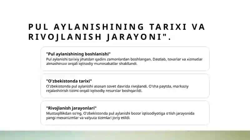 Pul aylanmasy 4