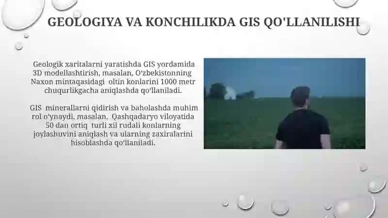 Geografik axborot tizimlaridan turli sohalarda qoʻllanilishi 4