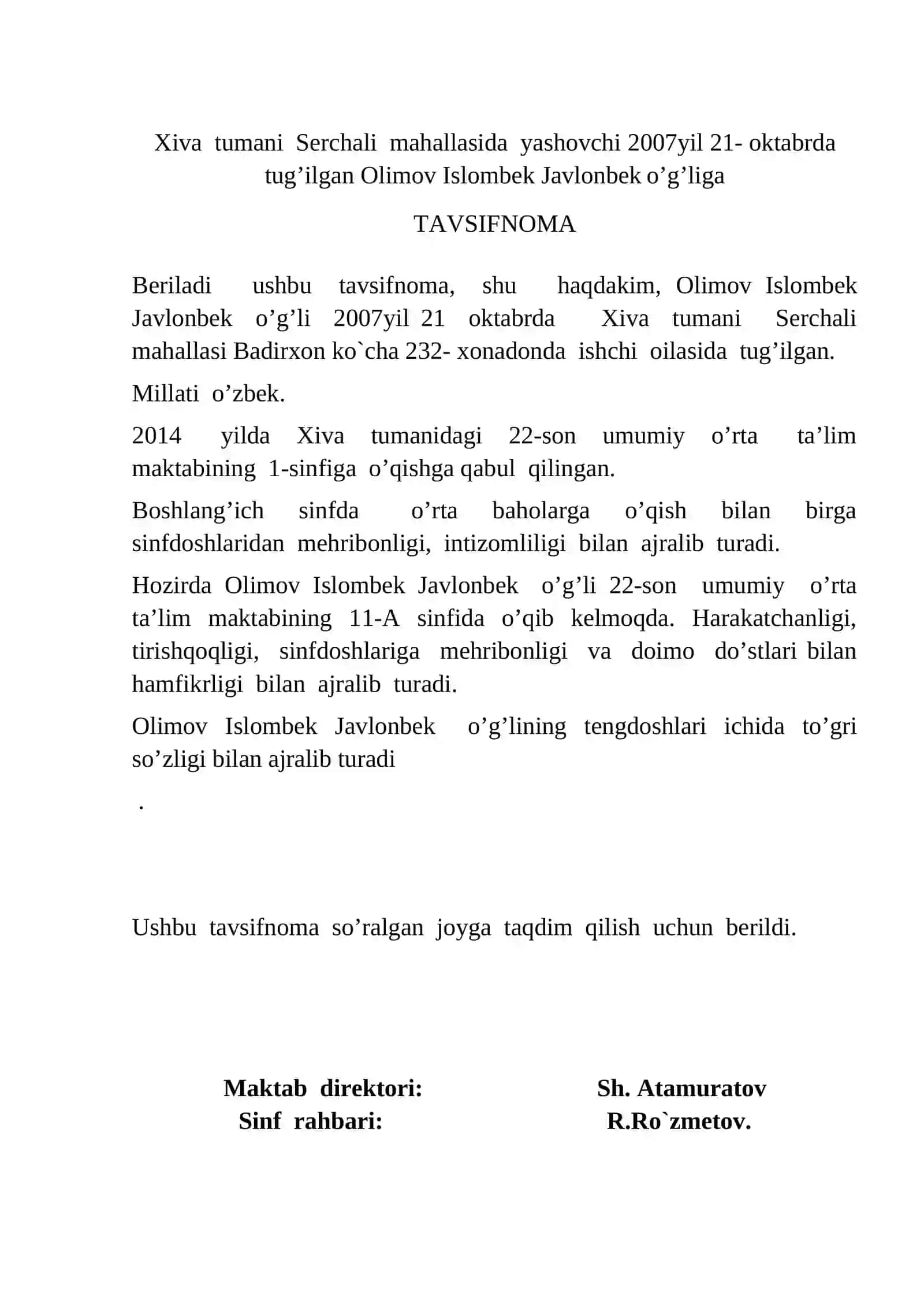 Otoboyev Otoboy Kamoladdin 4