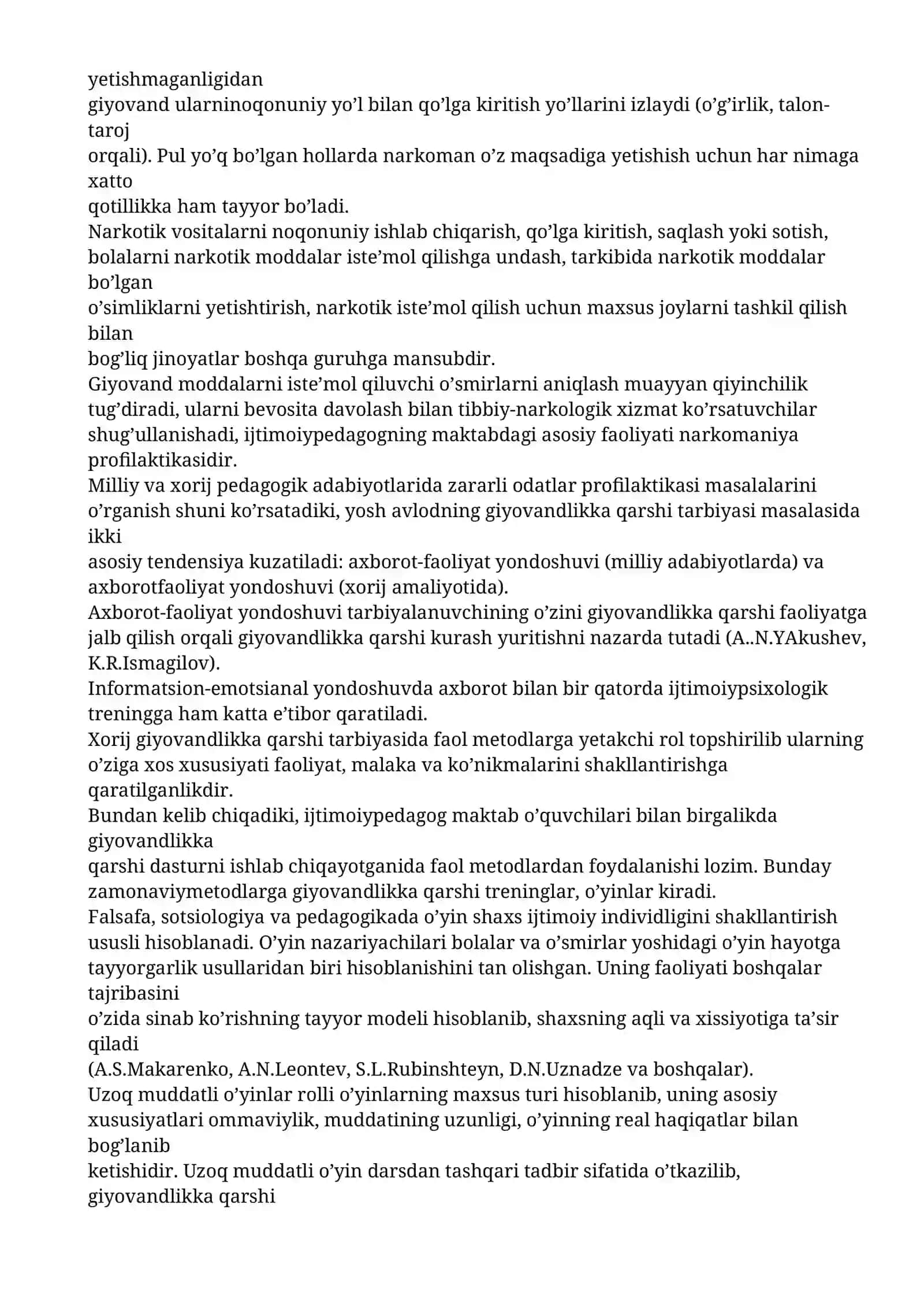 Giyovandlik va ijtimoiy pedagogik muammolari 4