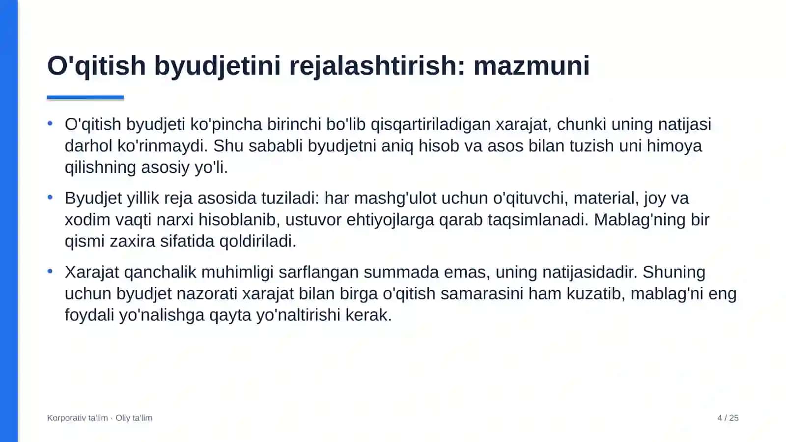 sport jurnalistikasida o'qitish byudjetini rejalashtirish 2509 4