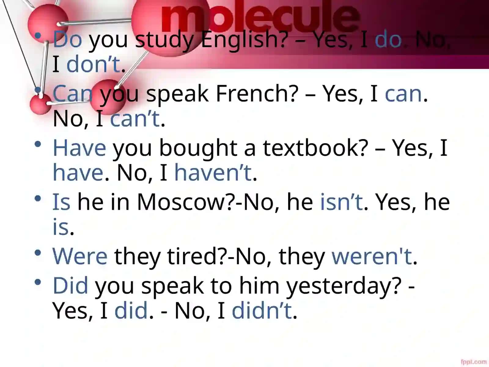 General questions 4