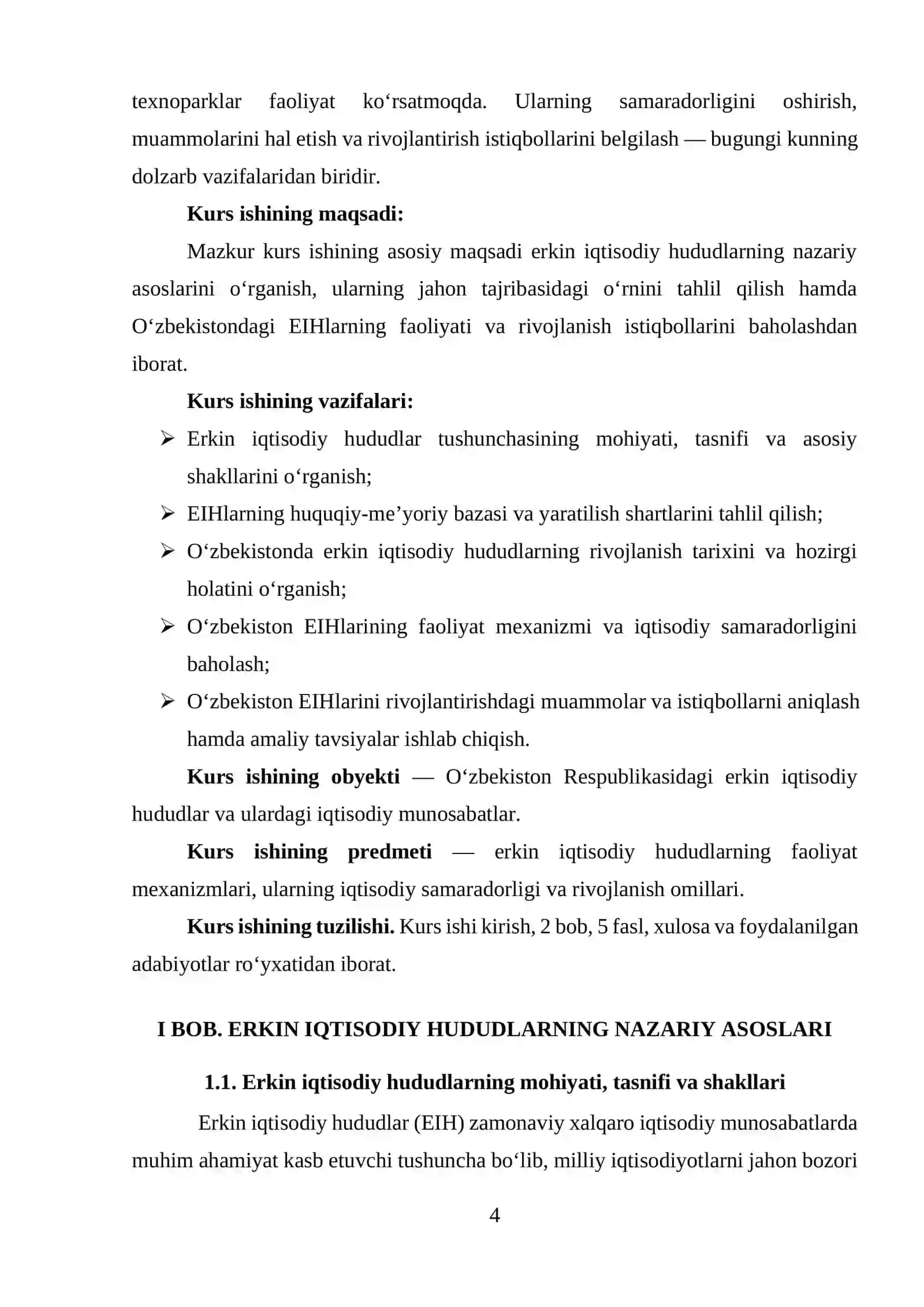 Erkin iqtisоdiy hududlаr vа ulаrning fаоliyаtlаri 4