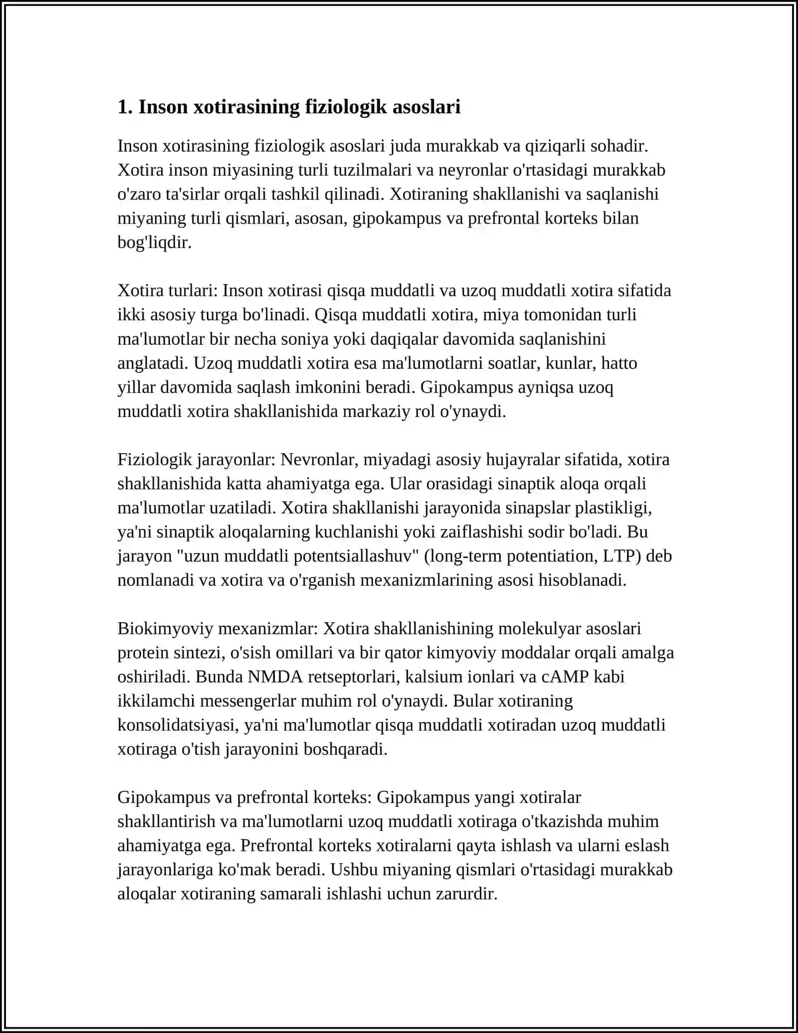 INSON XOTIRASINING RIVOJINI ASOSIY OMILLARI VA SHART-SHAROITLARI 4