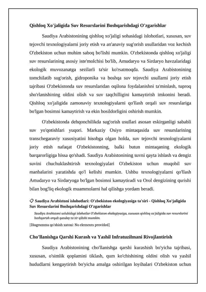 Saudiy Arabia islohotlari: O'zbekiston ekologiyasiga ta'siri 4