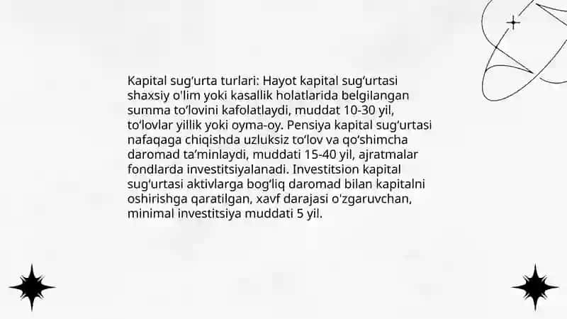 Kapital sugʻurta 4