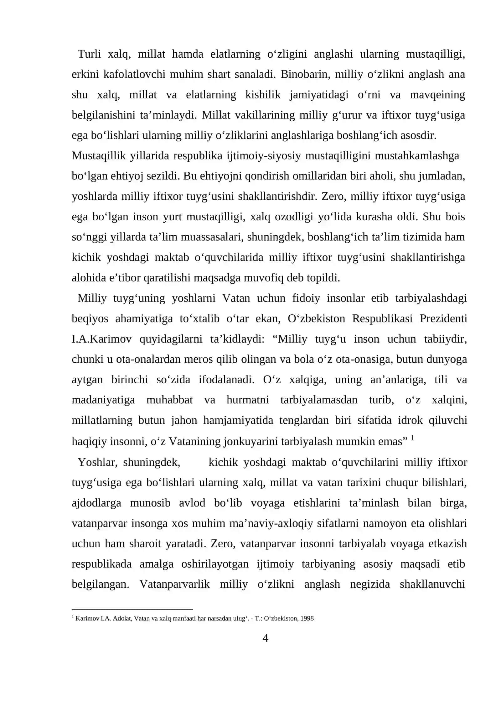Pedagogik aksiologiya va undan boshlang‘ich ta’lim tizimida foydalanish texnologiyasi 4