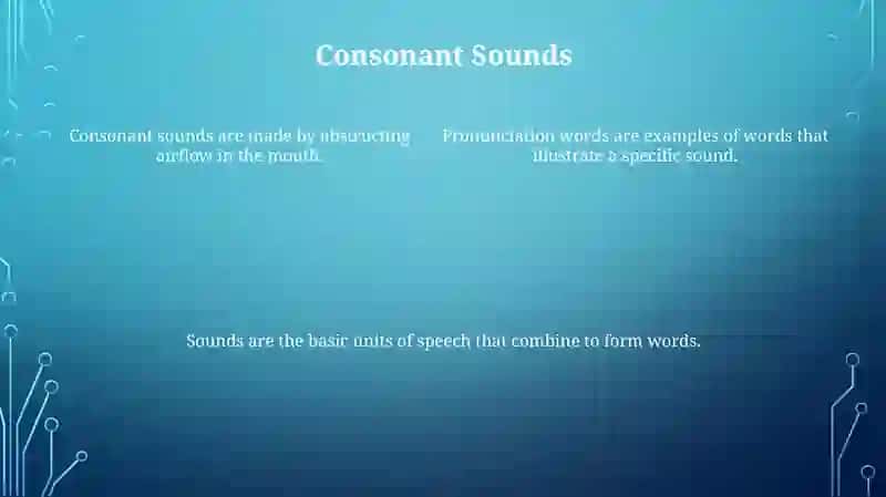 Pronunciation words and sounds 4