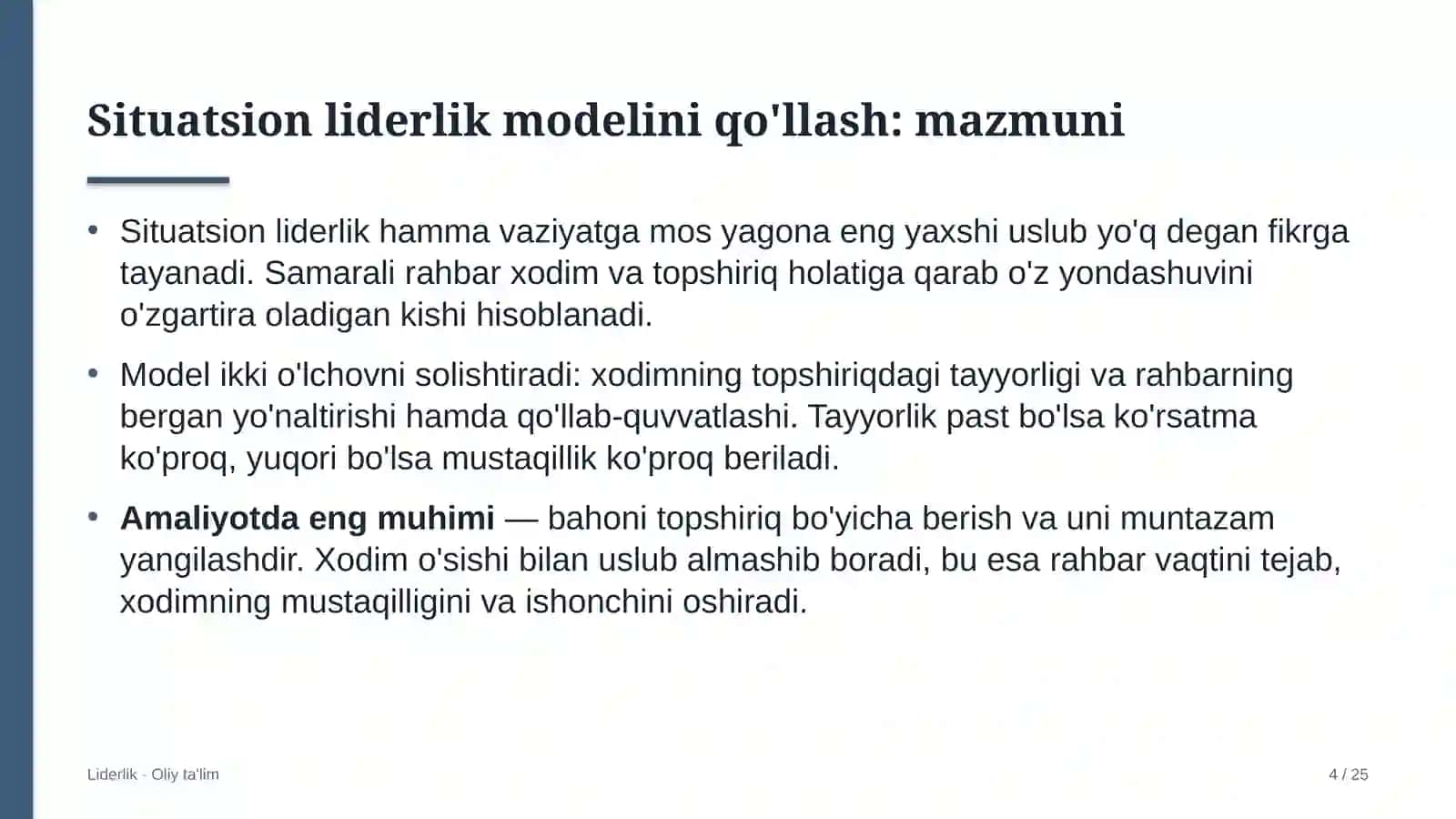 yoga studiyalarida situatsion liderlik modelini qo'llash 3586 4