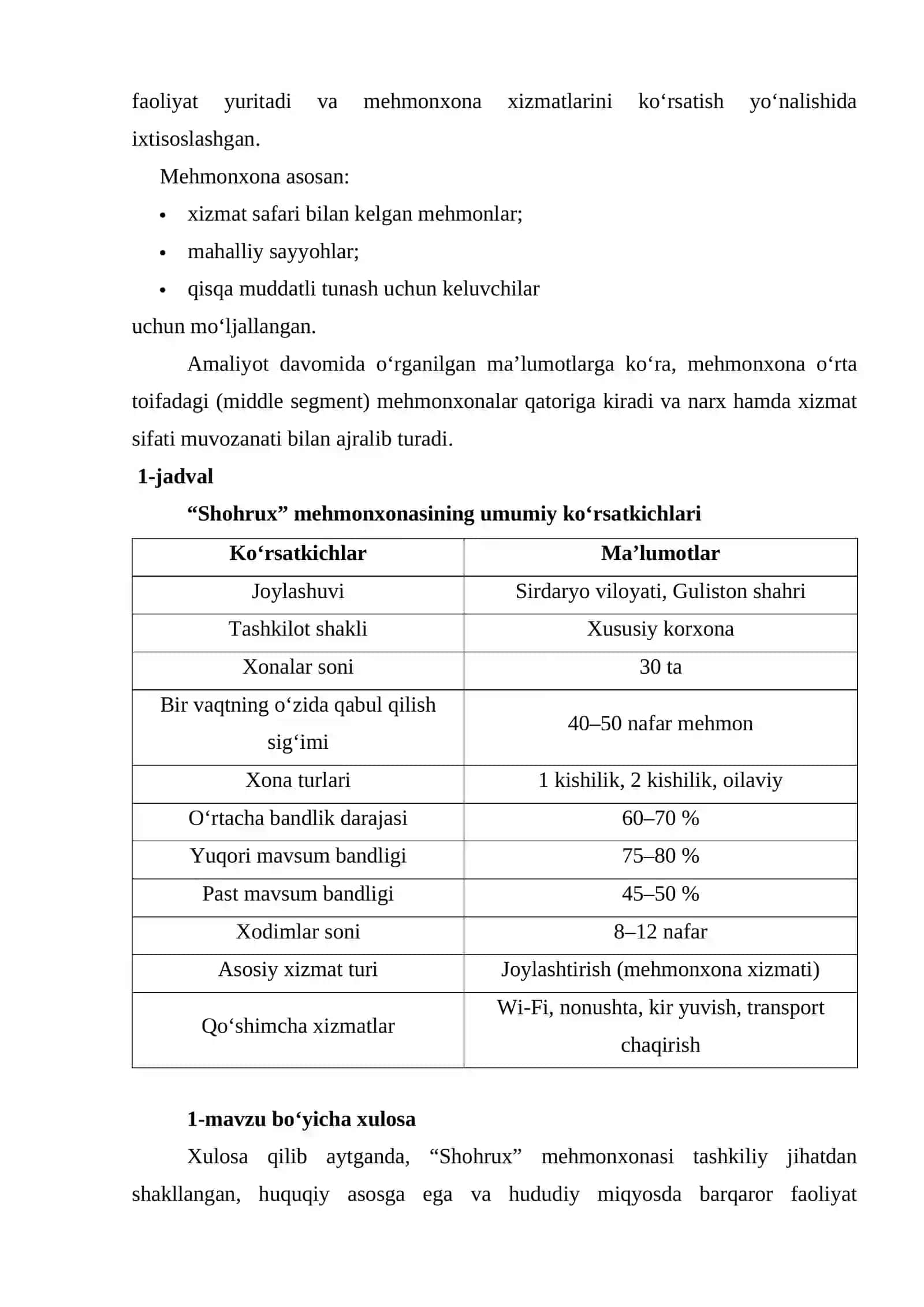 Amaliyot o‘tiladigan tashkilotning tashkiliy tuzilmasi va faoliyati bilan tanishish 4