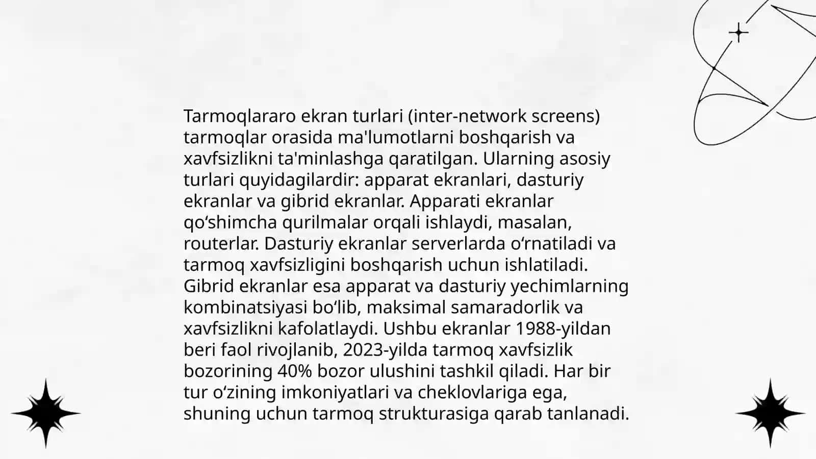 Tarmoqlararo ekran asoslari 4