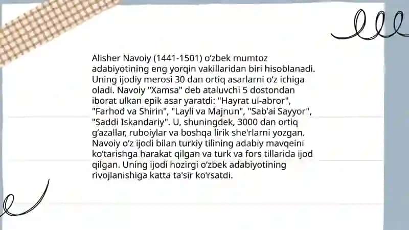 Alisher Navoiy 4