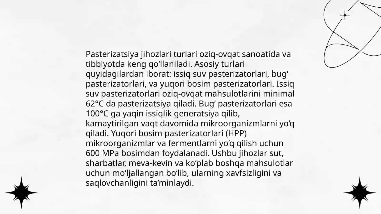 Sterilizatsiya va pastrilizatsiyalash jihozlari 4