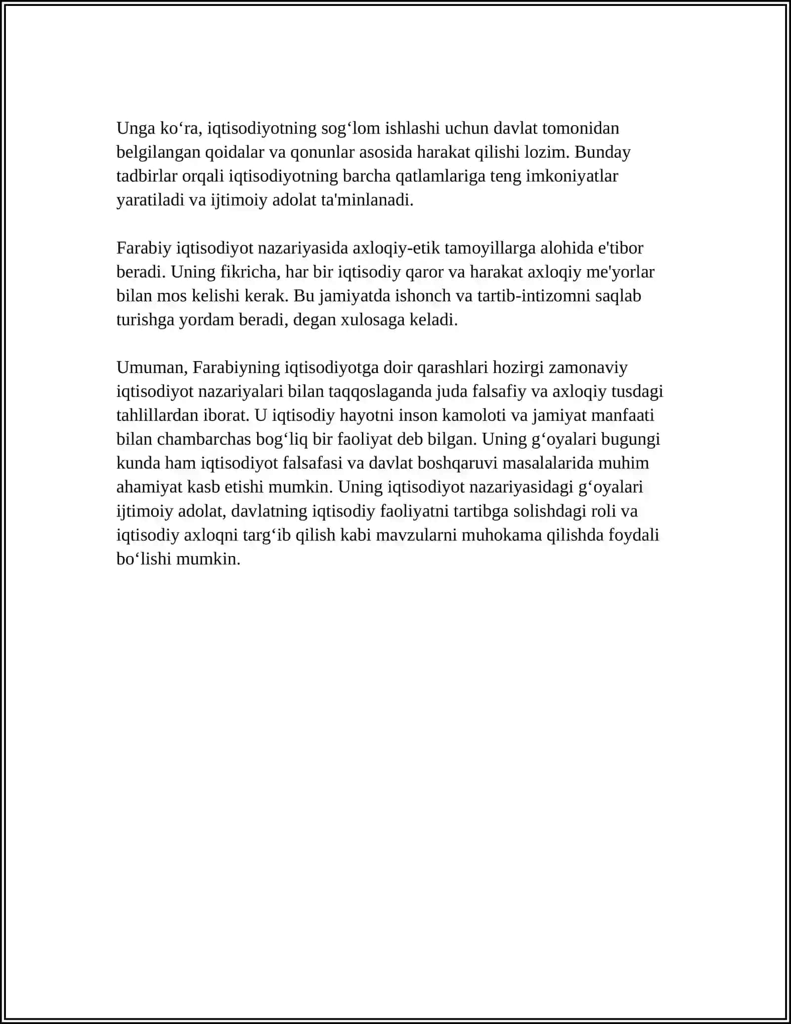 FARABIYNING IQTISODIY FIKIRLARI 4