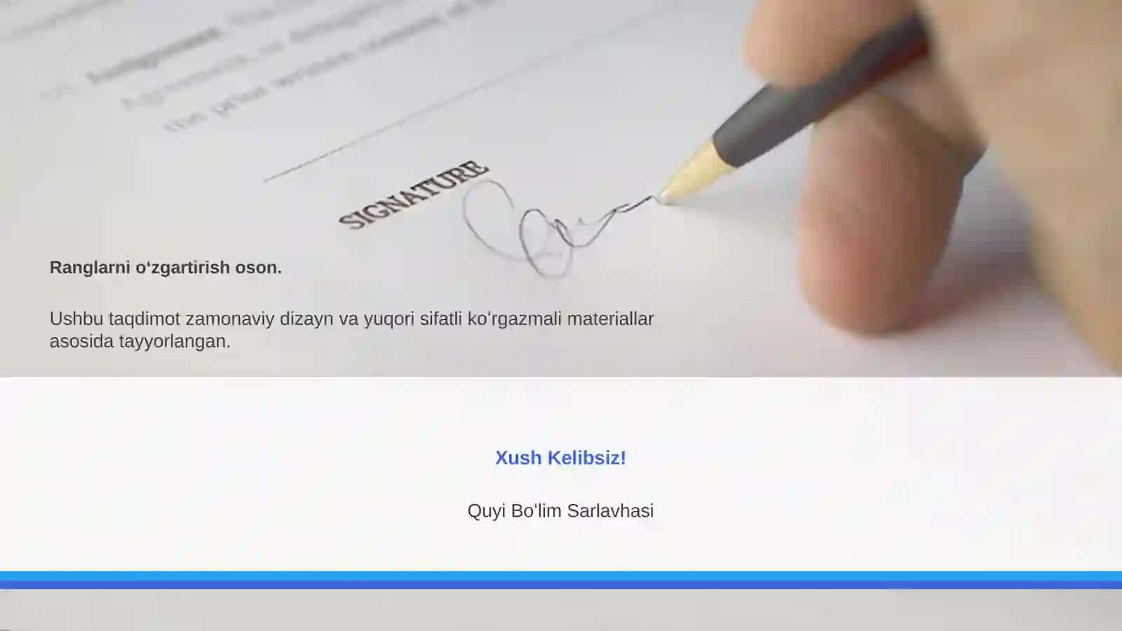 Signing Document Taqdimoti (36 Slayd) 4