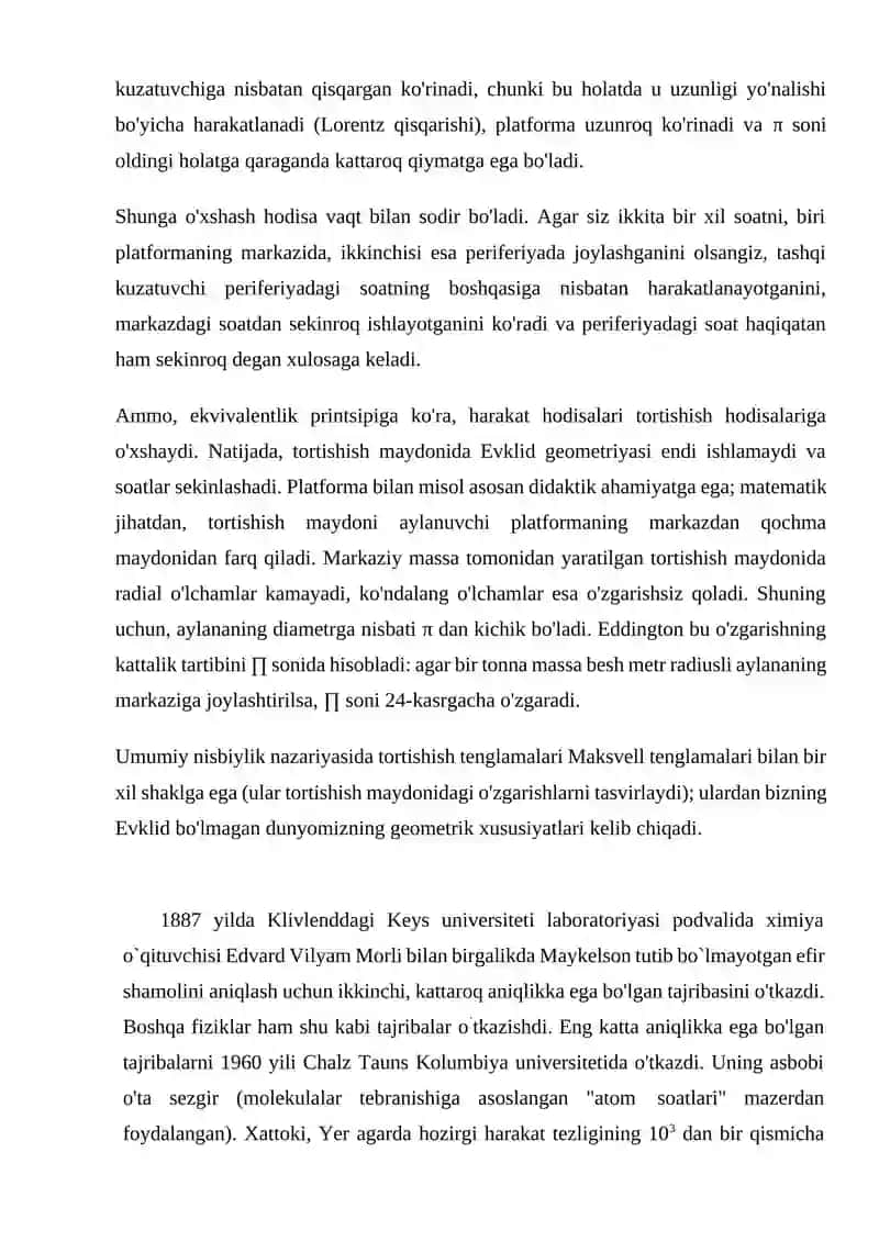 NISBIYLIK NAZARIYASI ELEMENТLARI 4