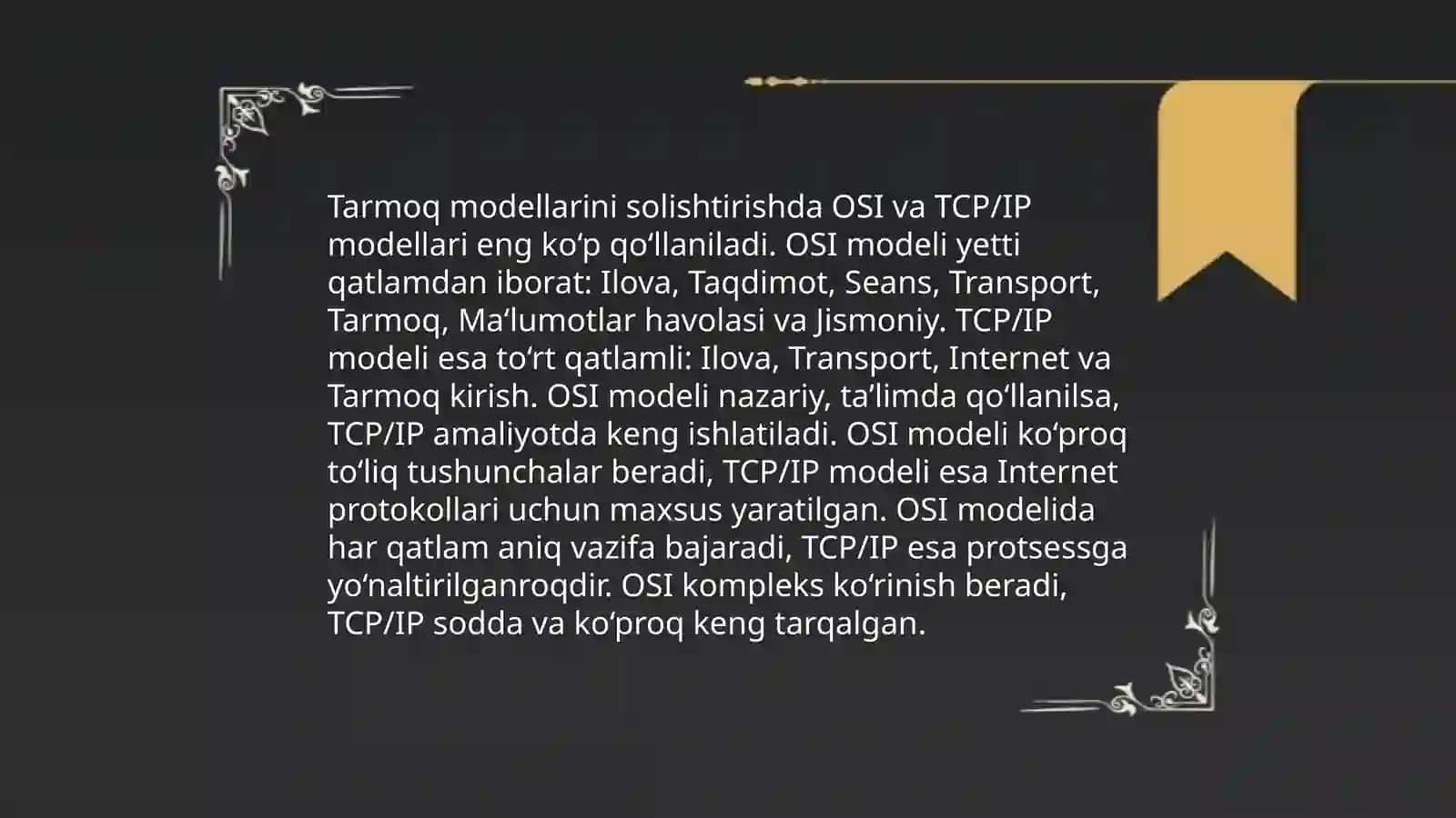 Kompyuter tarmoqlari 4