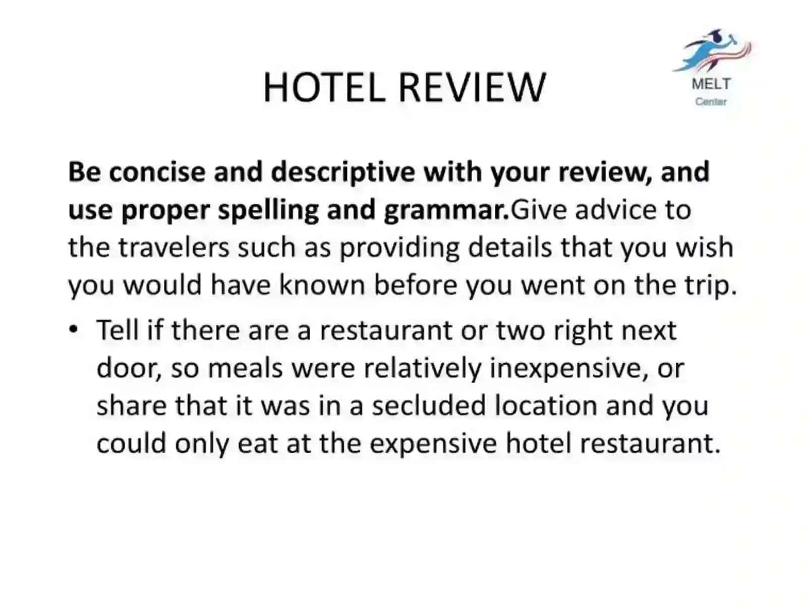 A HOTEL REVIEW 4