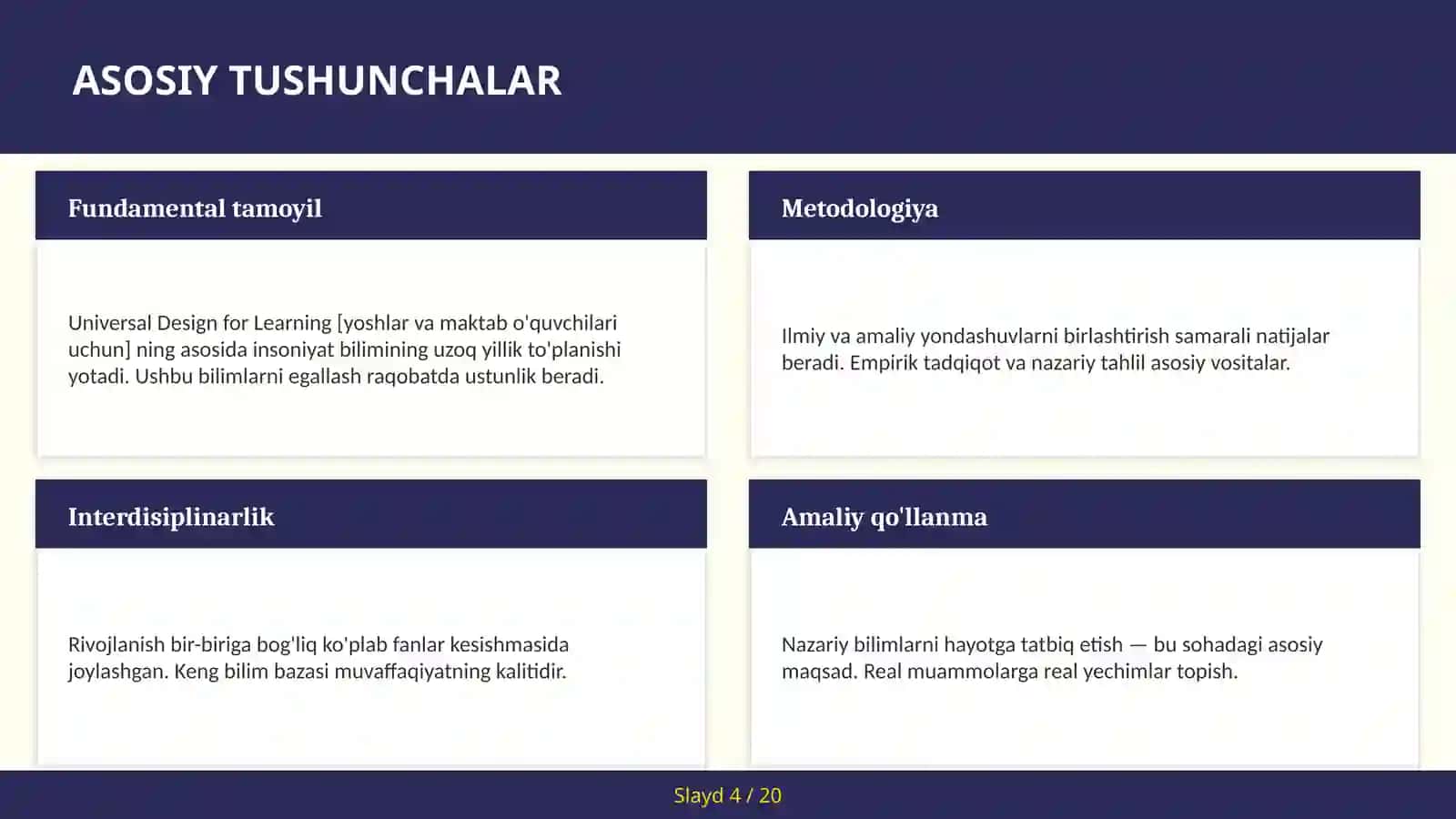 Universal Design for Learning [Yoshlar va maktab o'quvchilari uchun] 4