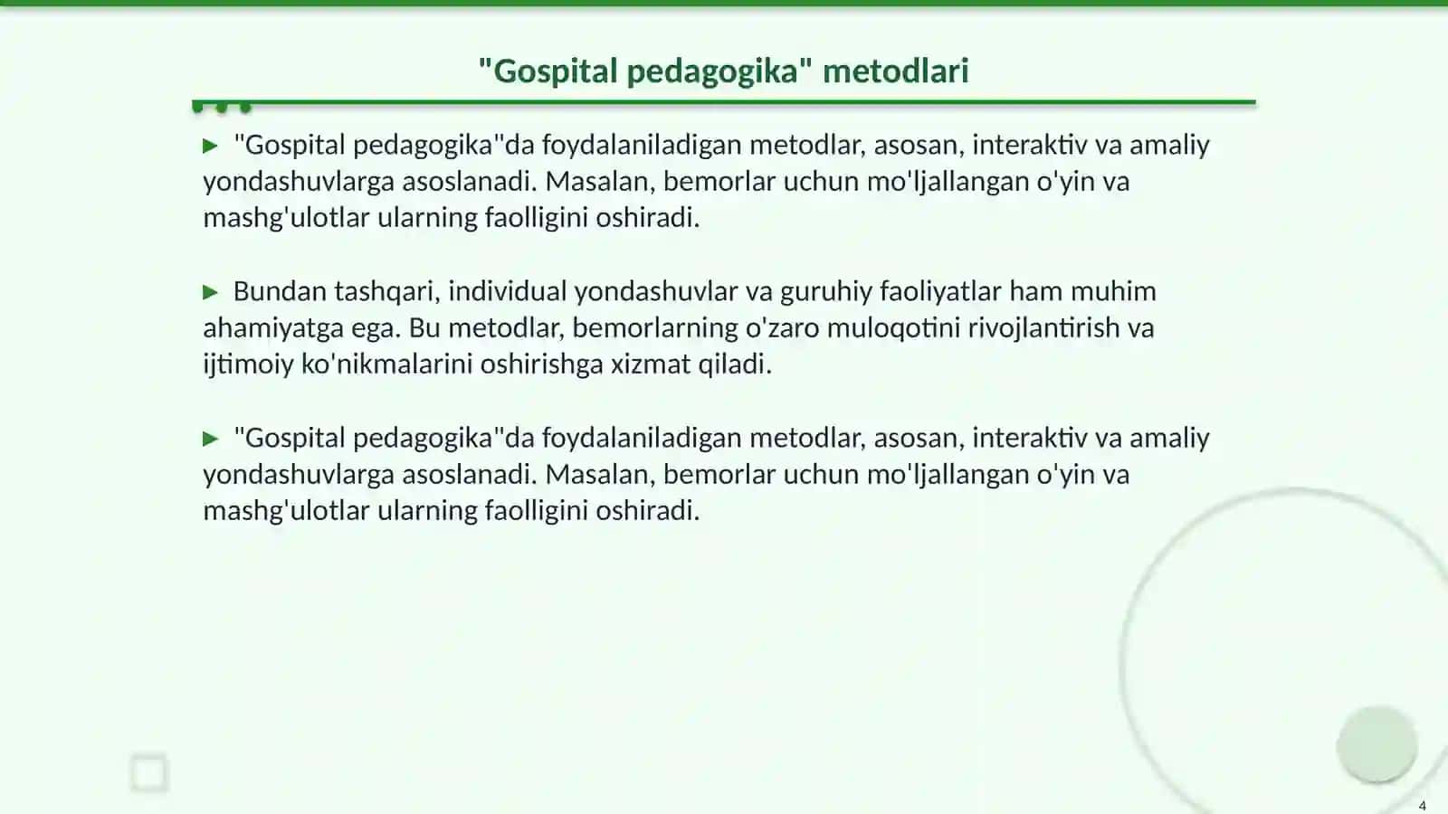 Gospital pedagogika 4