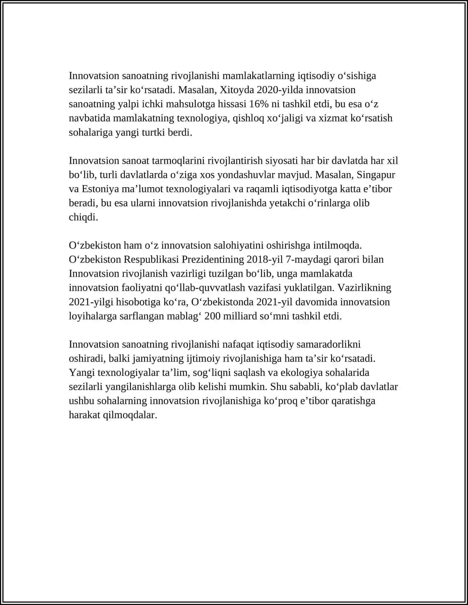 SANOAT VA FUQARO INSHOOTLARI 4