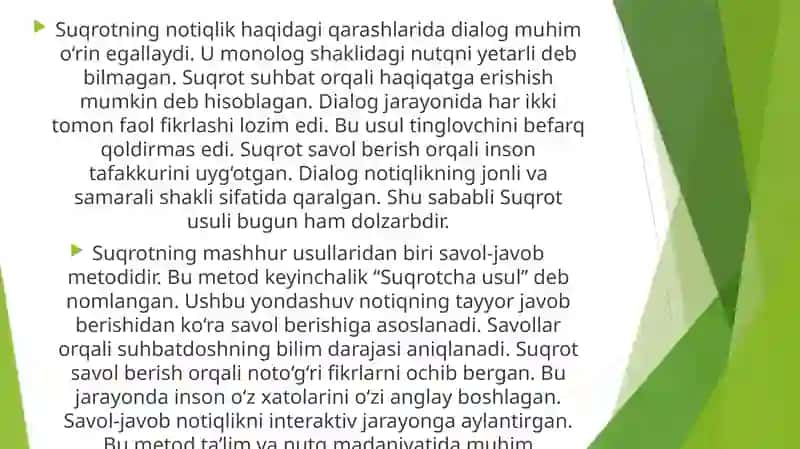 Suqrotning notiqlik san’ati haqida qarashlari 4