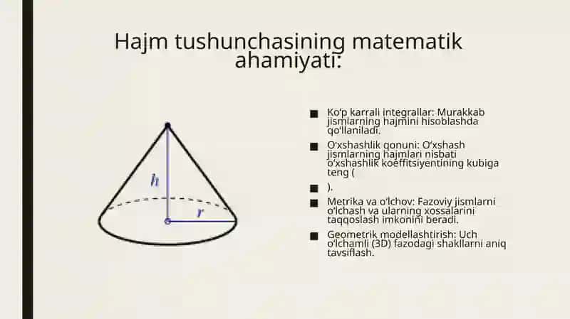 Ko'pyoqlarda hajm hisoblash 4