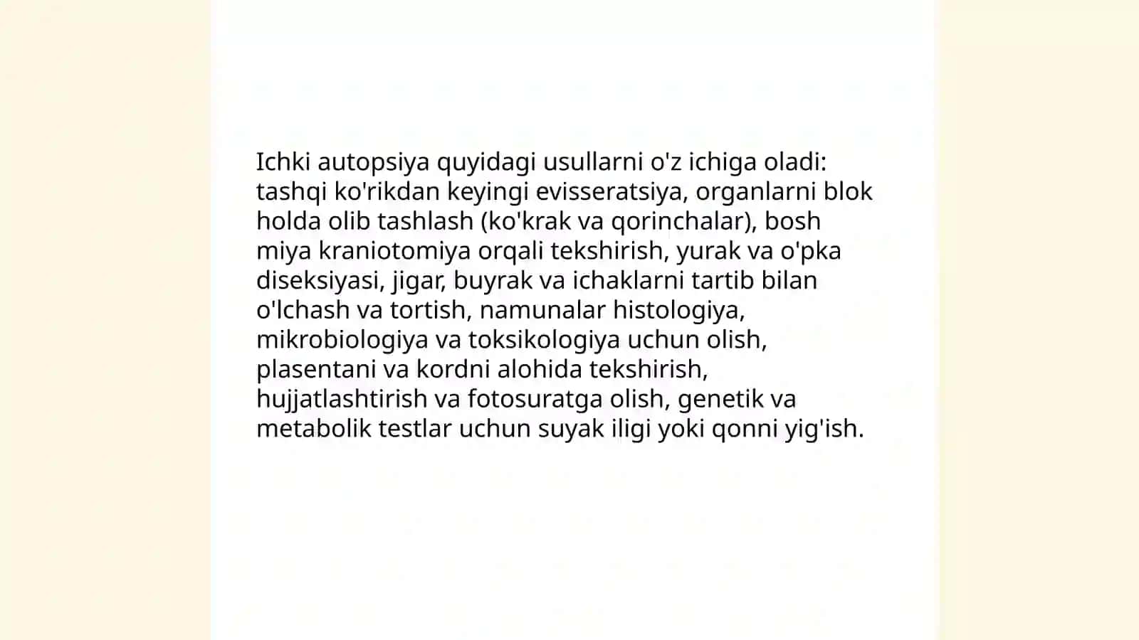 Yangi tug'ilgan chaqalok (go'dak) yoki homila murdasini tekshirish 4