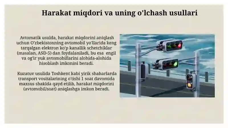 Transport harakatini tavsiflovchi asosiy koʻrsatkichlar 4