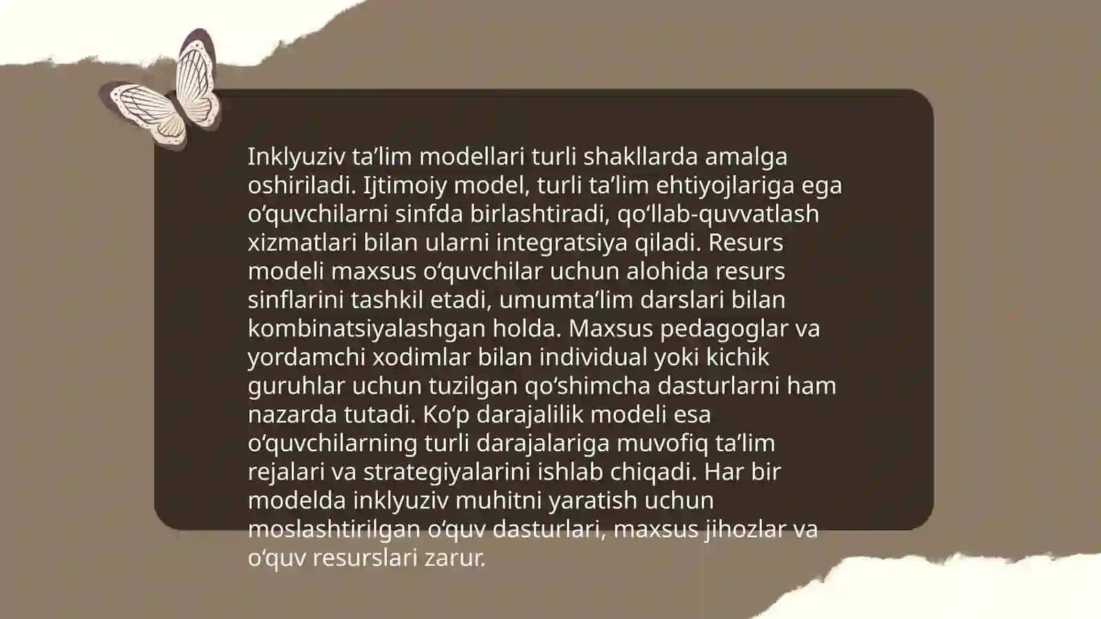 Inklyuziv taʼlim modellari:tahlili va xususiyatlari 4