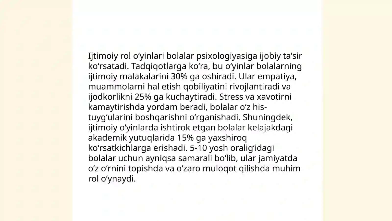 Bolalar o'yinlarining rivojlantiruvchi xususiyatlari 4