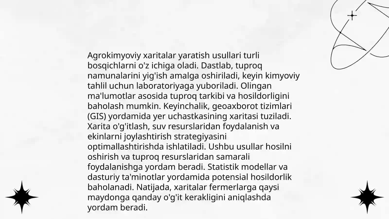 Agrokimyoviy xaritalar tuzish va ularning ahamiyati 4