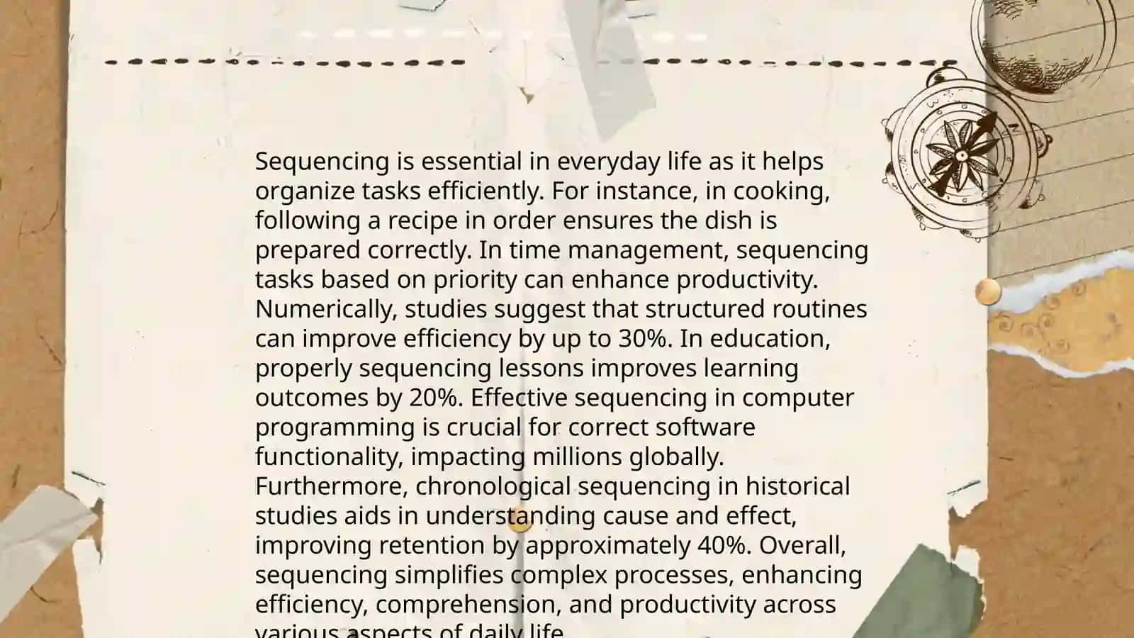Sequencing of instructions 4