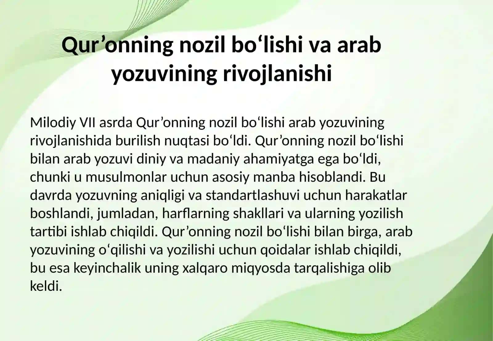 Yozuv madaniyatining takomili va tarixiy bosqichlari 4
