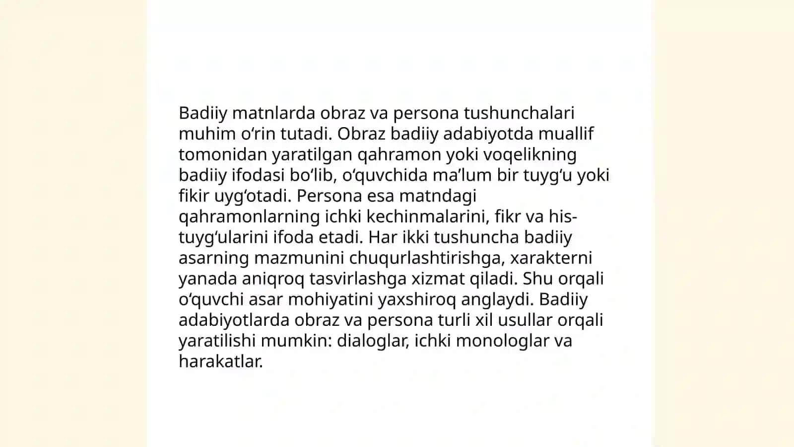 Badiy matn ilmiy matn 4