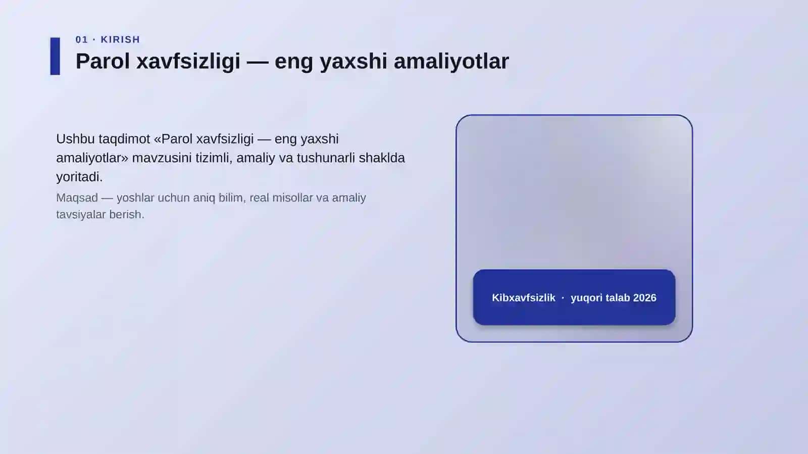Parol xavfsizligi — eng yaxshi amaliyotlar 4