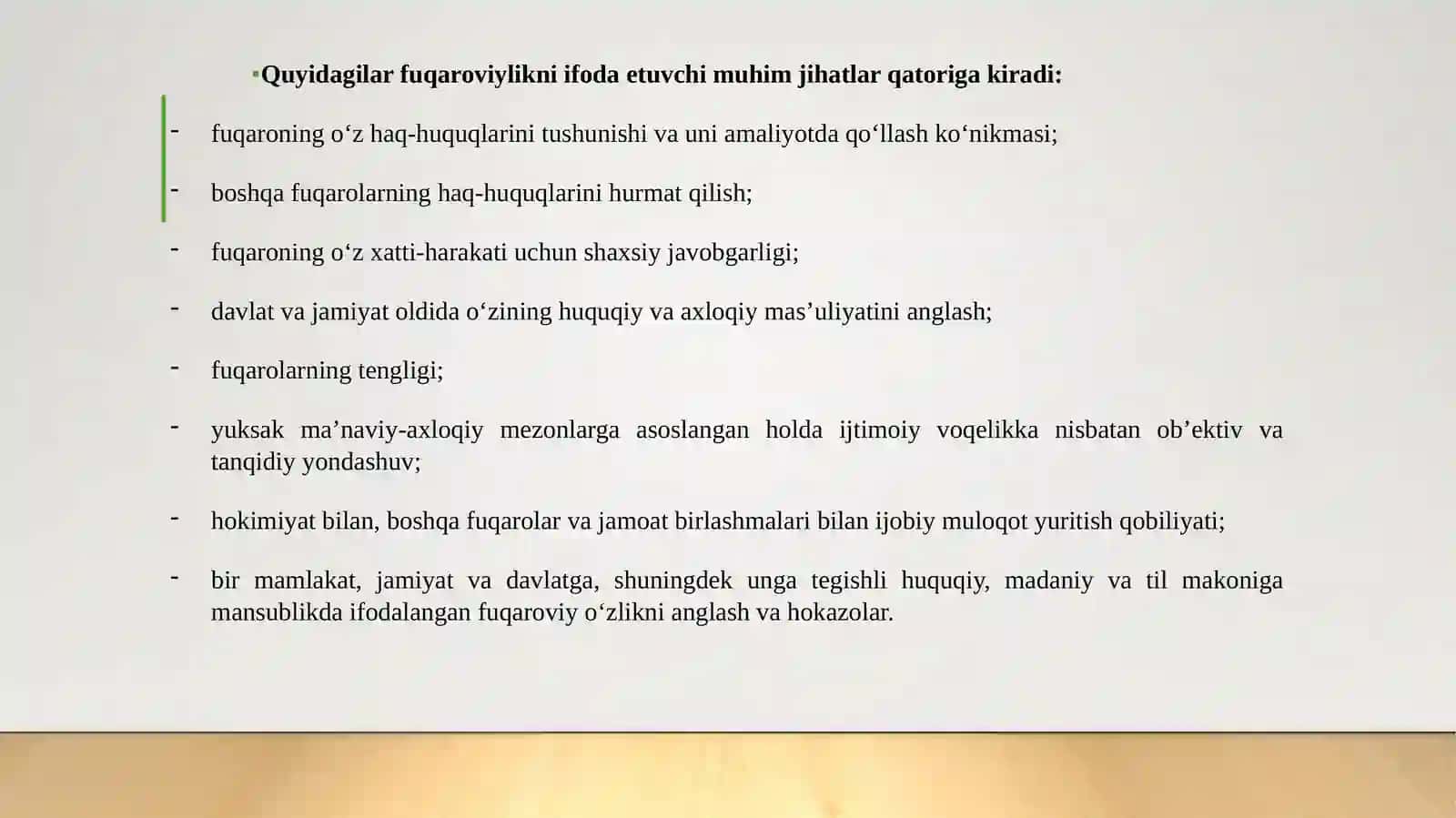 FUQARO, FUQAROVIYLIK VA FAOL FUQAROLIK POZITSIYASI 4