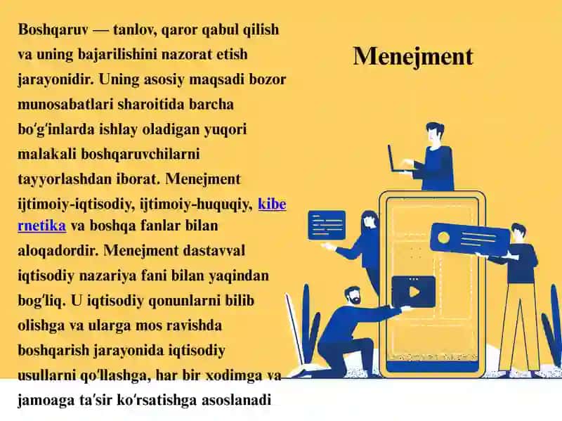 Menejment va marketing asoslari fani 4