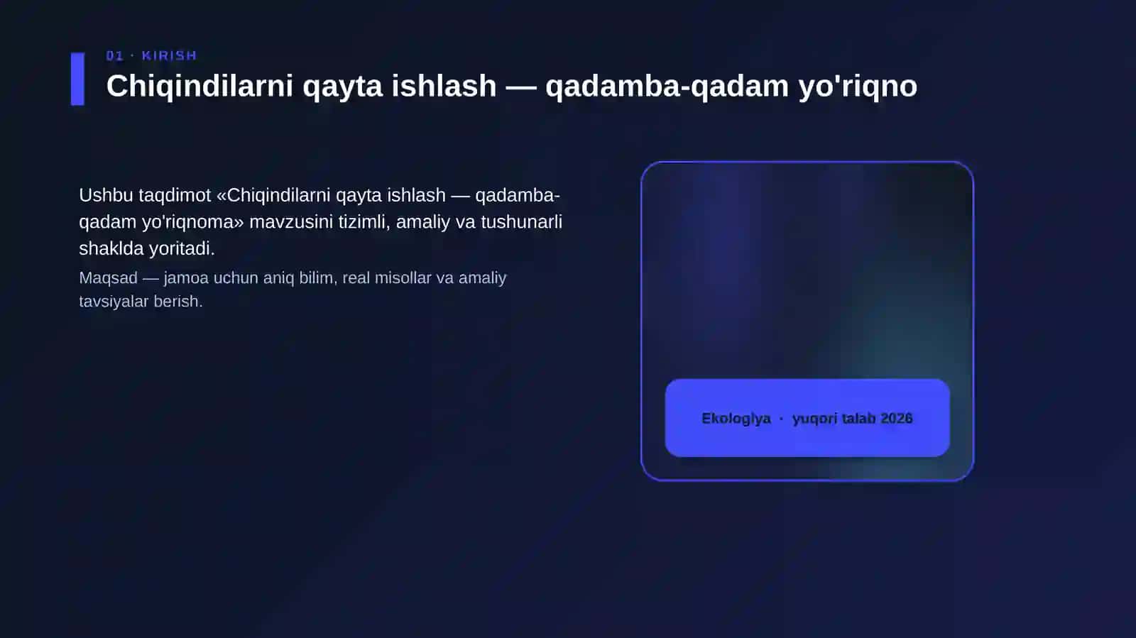 Chiqindilarni qayta ishlash — qadamba-qadam yo'riqnoma 4